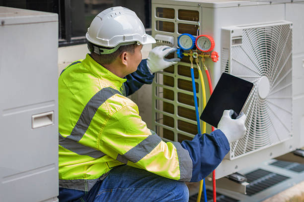Professional Hvac Installation technician working in Otis, MA